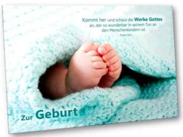 Geburtskarte: Babyfüßchen