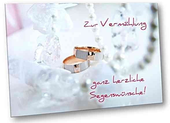 Vermählungskarte: Trauringe