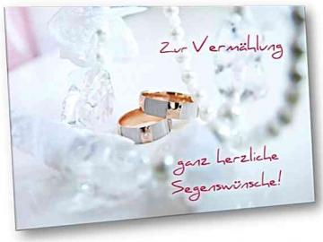 Vermählungskarte: Trauringe