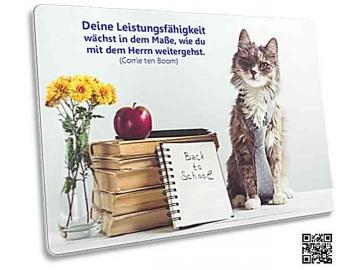 Postkarte: Katze mit Schlips