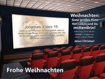 Poster Weihnachten A1: Kino