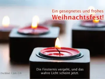 Poster Weihnachten A1: Moderne Teelichter