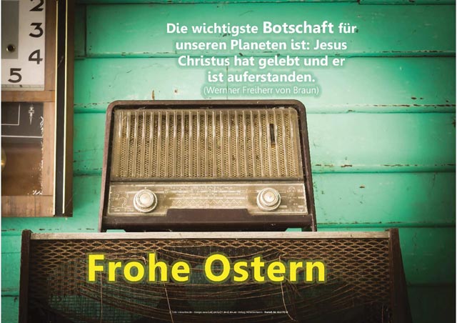 Poster A4 Ostern - Altes Radio