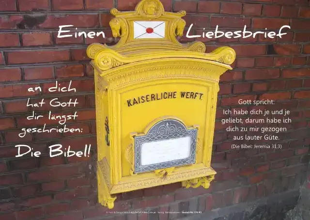 Christliches Poster A2: Briefkasten Kaiserliche Werft