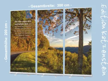 Bestatterbedarf: Roll-Up-Display "Herbstlandschaft" - 3 x 2 m
