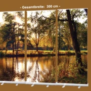 Bestatterbedarf: Roll-Up Display 1er-Set "Stadtparkteich im Herbst"