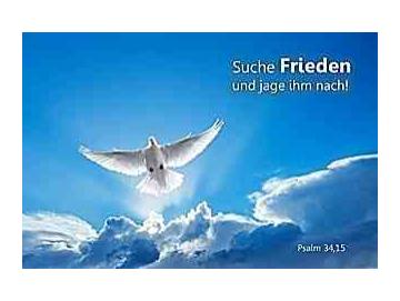 Christliches Poster A4 - Weiße Taube