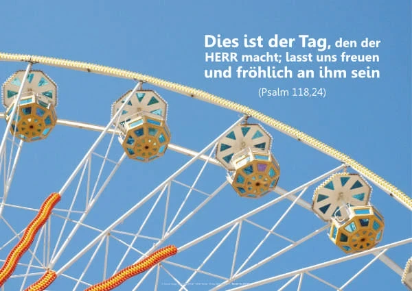 Christliches Poster A2 – Riesenrad