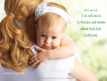Christliches Poster A1 - Mutter und Tochter - Jesaja 66,13