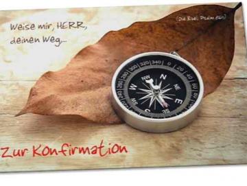 Konfirmationskarte: Kompass