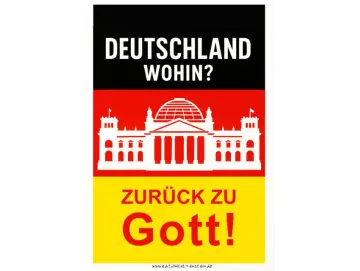Christliches Poster A3 - Deutschland wohin?“