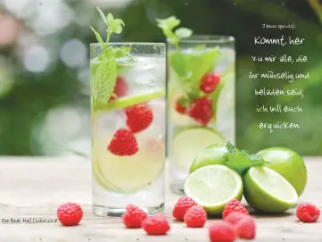 Christliches Poster A1: Limonadengläser