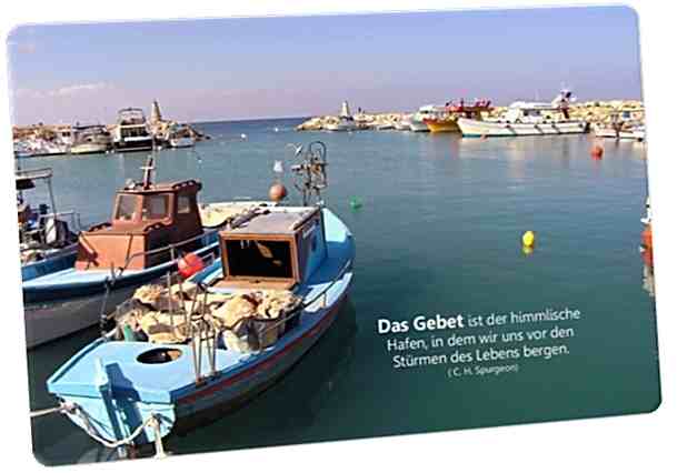 Postkarte: Fischerhafen auf Zypern