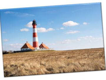 Leinwanddruck: Leuchtturm Westerhever