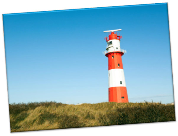 Leinwanddruck: Leuchtturm Borkum