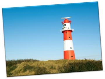Leinwanddruck: Leuchtturm Borkum