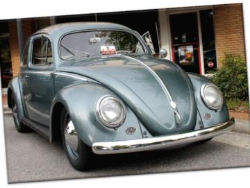 Leinwanddruck: VW Käfer - Volkswagen Ovali