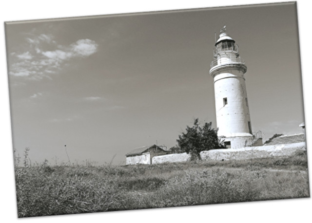 Leinwanddruck: Britischer Leuchtturm, Paphos