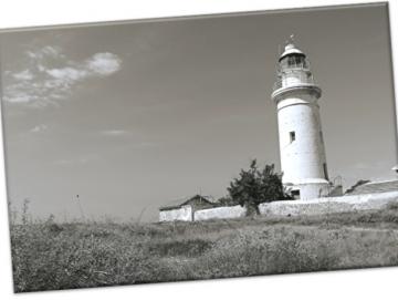 Leinwanddruck: Britischer Leuchtturm, Paphos