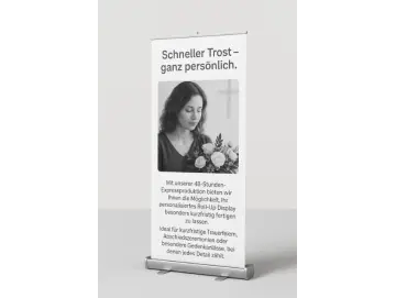 48h-Expressproduktion – Personalisierte Roll-Up Displays (48h)
