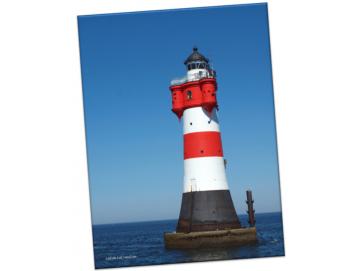 Leinwanddruck: Leuchtturm Roter Sand II - Hochformat