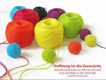 Kühlschrankmagnet 10er-Set - Bunte Garnknäuel