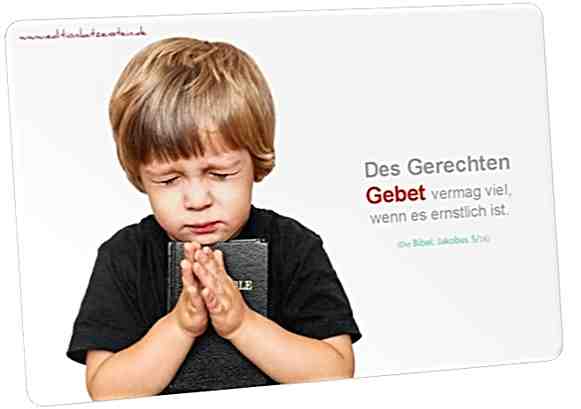 Postkarte - Betender Junge