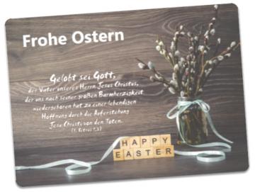 Osterkarte: Weidenkätzchen