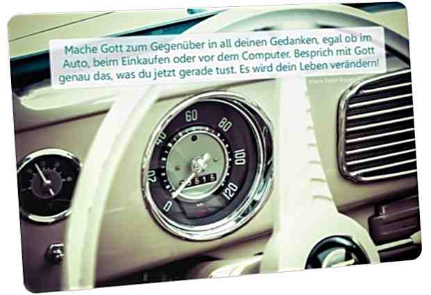 Postkarte: Armaturenbrett VW Käfer