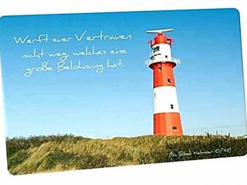 Postkarte: Leuchtturm Borkum