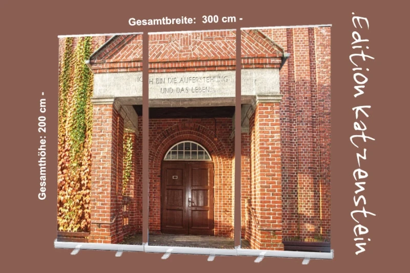 Bestatterbedarf: "Kapellenportal" - Roll-Up Display 3er-Set