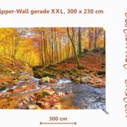 Bestatterbedarf mit Zipper-Wall in einer Friehofshalle