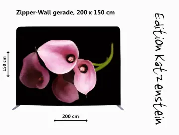 Bestatterbedarf -Zipper-Wall - Calla-Blüten