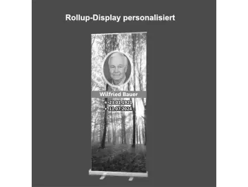 Bestatterbedarf: Roll-Up Display 1er-Set - "Frühlingswald"
