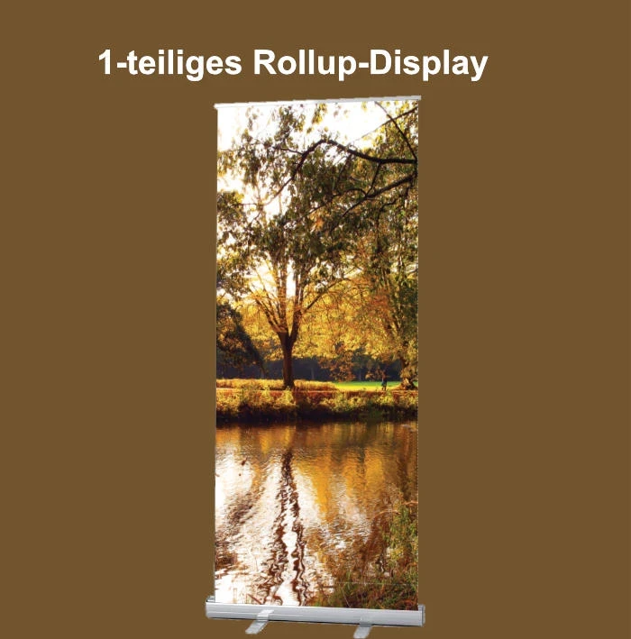 Bestatterbedarf: Roll-Up Display 1er-Set "Stadtparkteich im Herbst"