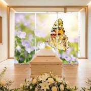 Bestatterbedarf: Roll-Up Display 3er-Set "Diestelfalter"