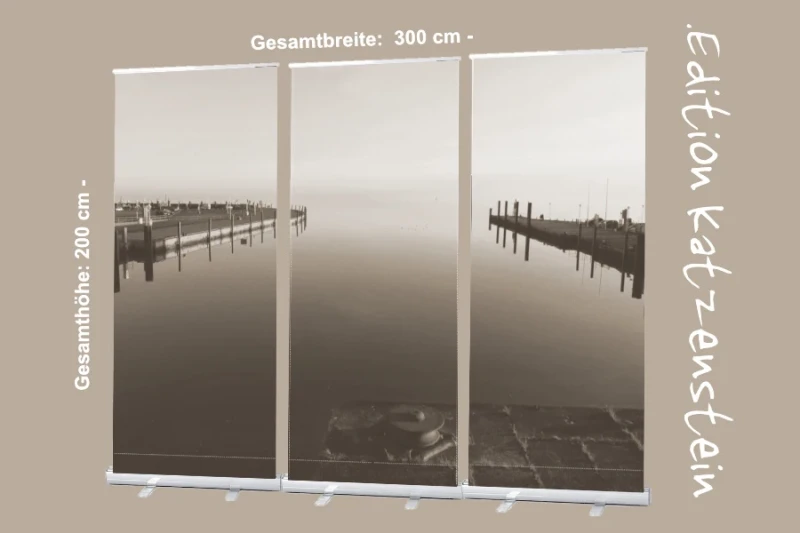 Bestatterbedarf: Roll-Up Display "Alter Vorhafen, Wilhelmshaven