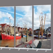 Bestatterbedarf, Rollup Set -Fischerhafen - Dekoration