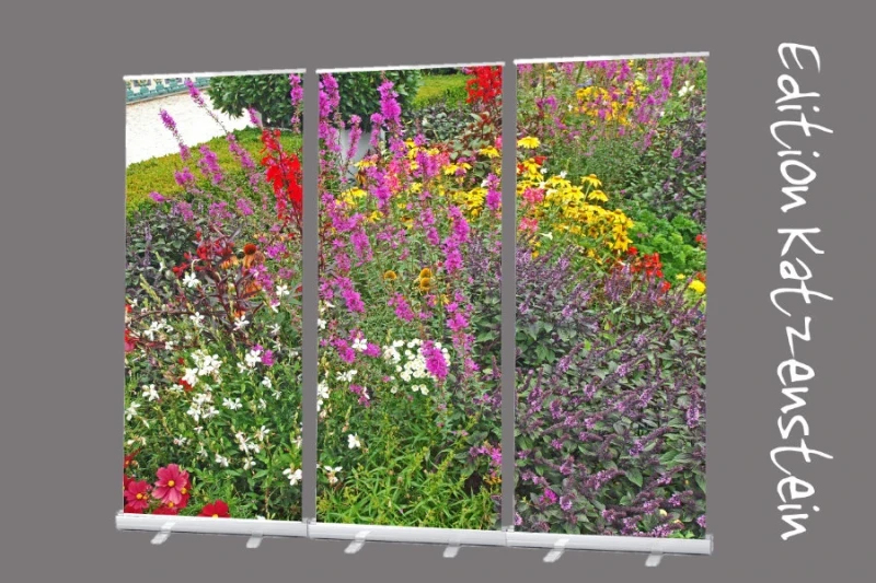 Trauerhallen gestalten: Roll-Up Display Set "Blumengarten“