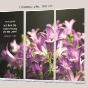Bestatterbedarf: Roll-Up Display f. Bestattung, Ballonblumen