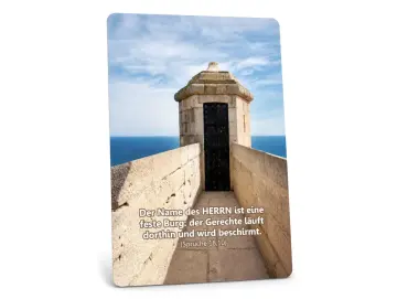 Christliche Postkarte – Kleiner Wehrturm