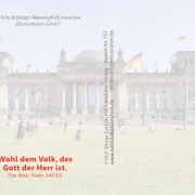 Christliche Postkarte „Deutschland wohin? – Zurück zu Gott!“
