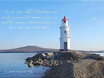 Poster A2 - Weißer Leuchtturm