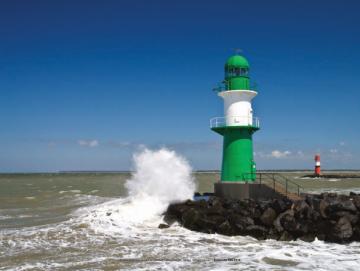 Leuchtturm-Poster: Leuchtturm Warnemünde, A2
