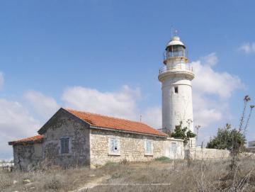 Leuchtturm-Poster: Britischer Leuchtturm, Paphos - A2: