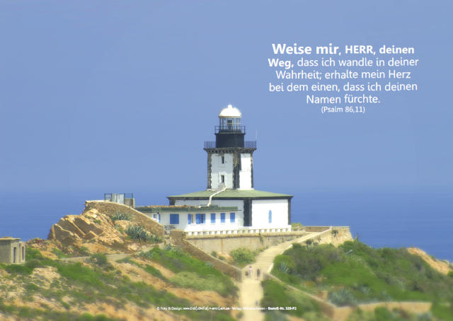 Poster A2: Leuchtturm auf Korsika