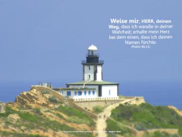 Poster A2: Leuchtturm auf Korsika
