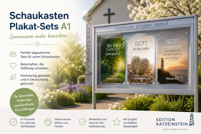 Chrstliche Poster A1 -Set 32 Schaukasten-Plakate