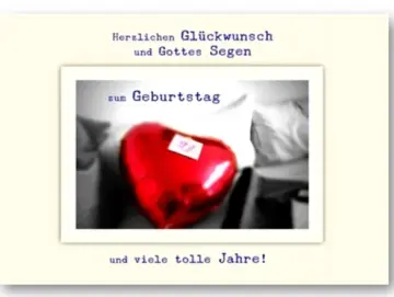 Geburtstagskarte: Roter Ballon - Faltkarte m. Kuvert