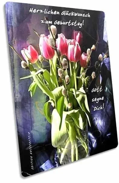 Geburtstagskarte: Tulpenstrauß